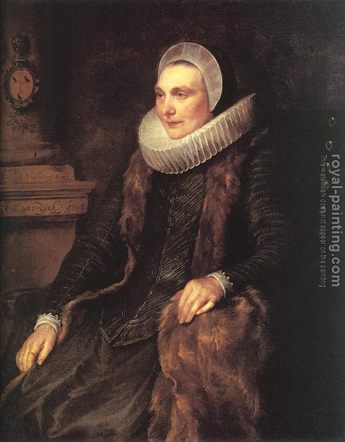 Anthony Van Dyck : Maria Bosschaerts, Wife of Adriaen Stevens